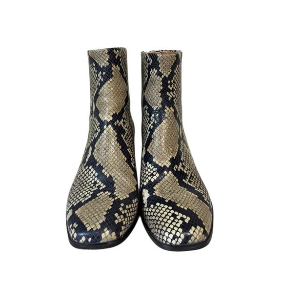 Madewell The Essex Ankle Boot in Snake Print - Size 7 - Picture 3 of 11